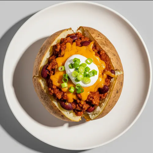 Baked Potato With Chilli Cone Carne 