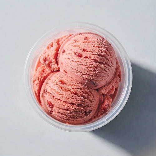 Strawberry Sorbet Ice Cream 2 Scoop 